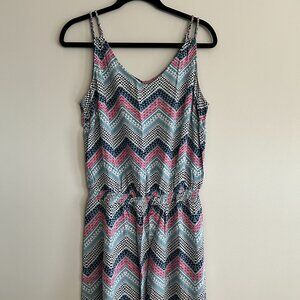 Gap braided straps geometric pattern dress (size M)